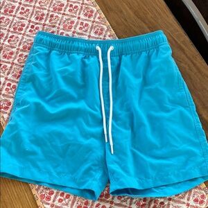 Amazon Essentials Turquoise Men's Swim Trunks